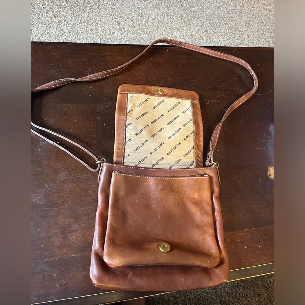 Rugged Earth, Cross Body Bag, Brown/tan, Leather, Purse